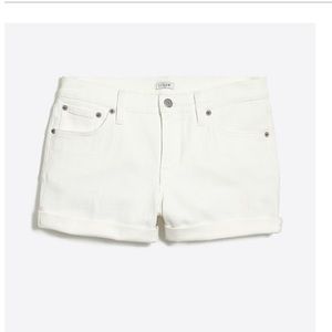 NWT J.Crew white denim shorts sz 33